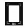 Rear View - Black Metalline - iPad mini 1, 2, & 3 Wall Frame / Mount / Enclosure