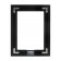 Rear View - Black Metalline - iPad 2, 3, 4 Wall Frame / Mount / Enclosure