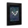 Front Iso View - Florentine Black - iPad Air 1 & 2 Wall Frame / Mount / Enclosure