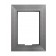 Front View - Florentine Grey - iPad mini 1, 2, & 3 Wall Frame / Mount / Enclosure