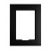 Front View - Matte Black - iPad mini 4 Wall Frame / Mount / Enclosure