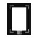 Rear View - Matte Black - iPad mini 1, 2, & 3 Wall Frame / Mount / Enclosure