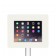 Fixed VESA Floor Stand - iPad 2, 3 & 4 - White [Tablet Front 45 Degrees]