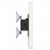 Removable Tilting Glass Mount - iPad 2, 3, 4 - White [Side View]