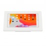 White iPad 10.2 Adjustable Flip Surface Mount [Front View]