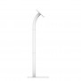 Fixed VESA Floor Stand - iPad Mini 1, 2 & 3 - White [Tablet Side View]