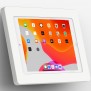 Fixed Tilted 15° Wall Mount - 10.2-inch iPad 7th Gen - White [Front Isometric View]