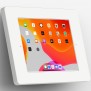 Fixed Tilted 15° Wall Mount - 10.2-inch iPad 7th Gen - White [Front Isometric View]