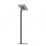 Fixed VESA Floor Stand - iPad 2, 3 & 4 - Light Grey [Full Back Isometric View]