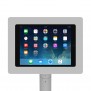 Fixed VESA Floor Stand - iPad Air 1 & 2, 9.7-inch iPad Pro - Light Grey [Tablet Front 45 Degrees]