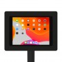 Fixed VESA Floor Stand - 10.2-inch iPad 7th Gen - Black [Tablet Front 45 Degrees]