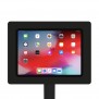 Fixed VESA Floor Stand - 11-inch iPad Pro - Black [Tablet Front 45 Degrees]