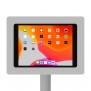 Fixed VESA Floor Stand - 10.2-inch iPad 7th Gen - Light Grey [Tablet Front 45 Degrees]