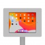 Fixed VESA Floor Stand - 10.2-inch iPad 7th Gen - Light Grey [Tablet Front 45 Degrees]