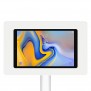 Fixed VESA Floor Stand - Samsung Galaxy Tab A 10.5 - White [Tablet Front 45 Degrees]