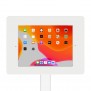 Fixed VESA Floor Stand - 10.2-inch iPad 7th Gen - White [Tablet Front 45 Degrees]