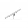 Adjustable Tilt Surface Mount - 10.2-inch iPad 7th Gen - Light Grey [Side View -45 Degrees]