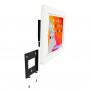 Permanent Fixed Glass Mount - 10.2-inch iPad 7th Gen - White [Assembly View 2]