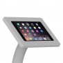 Fixed VESA Floor Stand - iPad Mini 1, 2 & 3 - Light Grey [Tablet Front Isometric View]