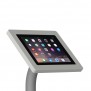 Fixed VESA Floor Stand - iPad 2, 3 & 4 - Light Grey [Tablet Front Isometric View]
