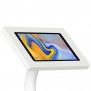 Fixed VESA Floor Stand - Samsung Galaxy Tab A 10.5 - White [Tablet Front Isometric View]