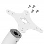 Fixed VESA Floor Stand - White [Assembly Head View]