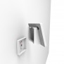 Fixed Tilted 15° Wall Mount - iPad Mini (6th Gen) - White [Assembly View 1]