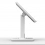 Portable 360 Rotating & Tilting Enclosed iPad Pro 13" (M4/M5) Stand at 45º Tilt Forward [Side Ortho View] - White