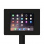 Fixed VESA Floor Stand - iPad Mini 1, 2 & 3 - Black [Tablet Front 45 Degrees]