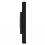 Permanent Fixed Glass Mount - iPad 2, 3 & 4 - Black [Side View]