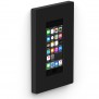 iPod Touch - VidaMount On-Wall Enclosure Mount - Black [Portrait, Iso View]