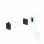VESA 100 / Wall VidaMount® EZ ChargeDOCK™ - Black [Exploded Isometric View]