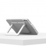 Foldable Kick Stand w. OPENVESA Enclosure - White [Back Iso View]