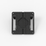 Foldable Kick Stand - No Tablet Enclosure [Front Tilted View] - Black