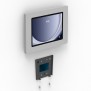 Fixed Slim VESA Wall Mount - Samsung Galaxy Tab A9+ 10.9 (11") - Light Grey [Slide to Assemble]