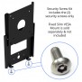 VidaMount Fixed VESA Slim Wall Mount Security Screw Kit, with bracket demo [High Iso View]