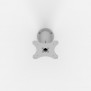 Fixed Desk/Wall Surface VESA Mount 2 - Light Grey