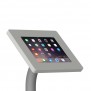 Fixed VESA Floor Stand - iPad 2, 3 & 4 - Light Grey [Tablet Front Isometric View]