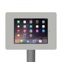 Fixed VESA Floor Stand - iPad Mini 1, 2 & 3 - Light Grey[Tablet Front 45 Degrees]