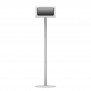 Enclosed Microsoft Surface Pro 12 Fixed Floor Stand [Front Ortho View] - Light Grey