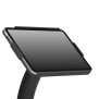 Enclosure Detail | Open Samsung Galaxy Tab A7 10.4" Fixed Floor Stand [Front Iso View] - Black