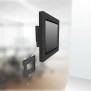 Disassembled View | Fixed Enclosed Samsung Galaxy Tab A11+ 11" Removable Glass Mount [Front Iso View] - Black