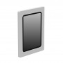 Enclosed Samsung Galaxy Tab A11+ 11" VESA Enclosure [Vertical Front Iso View]  - Light Grey