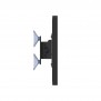 Tilting Enclosed Samsung Galaxy Tab A11+ 11" Removable Glass Mount [Side Ortho View] - Black