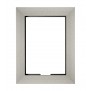 Front View - Brushed German Silver - iPad Air 1 & 2 Wall Frame / Mount / Enclosure