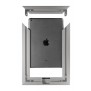 Assembly View - Brushed German Silver - iPad 2, 3, 4 Wall Frame / Mount / Enclosure