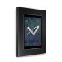 Front Iso View - Black Metalline - iPad mini 1, 2, & 3 Wall Frame / Mount / Enclosure