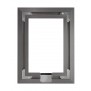 Rear View - Florentine Grey - iPad mini 1, 2, & 3 Wall Frame / Mount / Enclosure