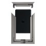 Assembly View - Florentine Silver - iPad mini 1, 2, & 3 Wall Frame / Mount / Enclosure