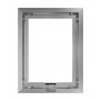 Rear View - Florentine Silver - iPad 2, 3, 4 Wall Frame / Mount / Enclosure